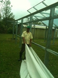 Metal greenhouse siding